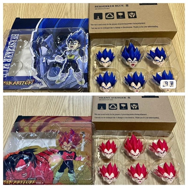 New Tonsenarttoys Action Figure S.H. Figuards Shf Indomitable Fighter Majin Vegeta Heads Dragon Ball Figuras Doll Toys Regali Per Bambini