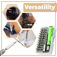 Mini 32-in-1 Precision Screwdriver Set Magnetic Phillips Bits Multifunctional Hand Repair Tool Kit for Phone Watch Glasses PC 2