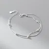 Silver lucky bracelets with a round ball shape