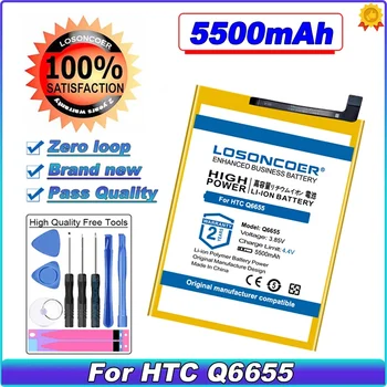 LOSONCOER Q6655 5500mAh Battery For HTC Desire 20Pro 20 Pro Mobile Phone Battery