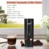 Portable Black Electric Coffee Machine Automatic Manually Operated Portable Espresso Coffee Machine 5