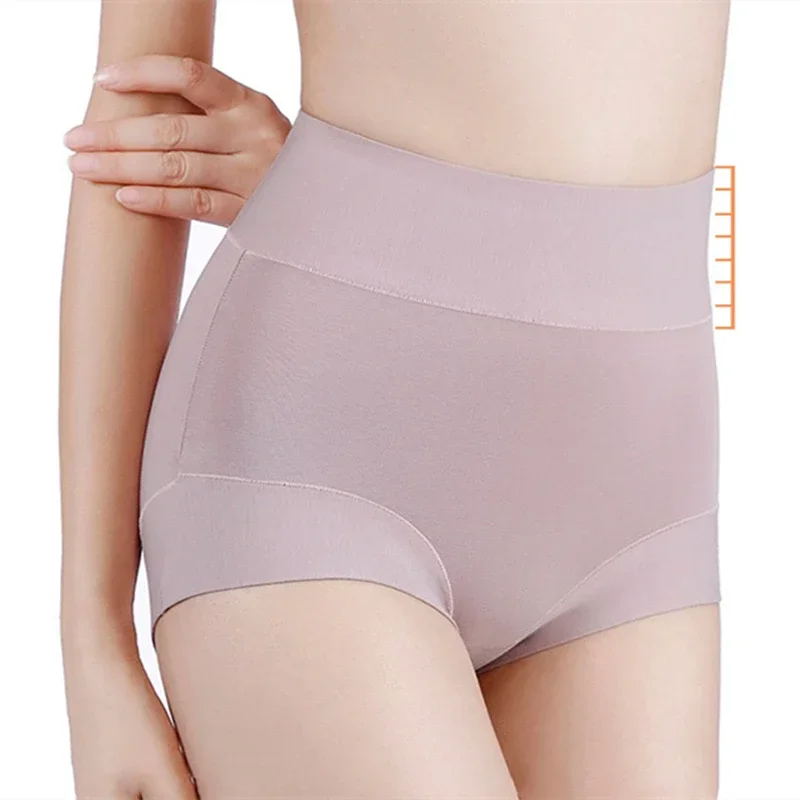 

Cotton Female Underwear High-Rise Panties for Women Plus Size Lingerie Shorts Tighten The Abdomen Safety Shorts Woman Underpants