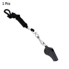 1/2/4PCS Professional Whistle Black ABS Outdoor Sports Camping Hiking Referee Game Training  Survival Whistle  With Lanyard 3