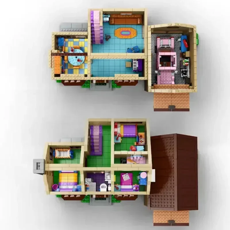 2580 PCS Building Block Toys The Simp House Compatible Bricks Education Toy