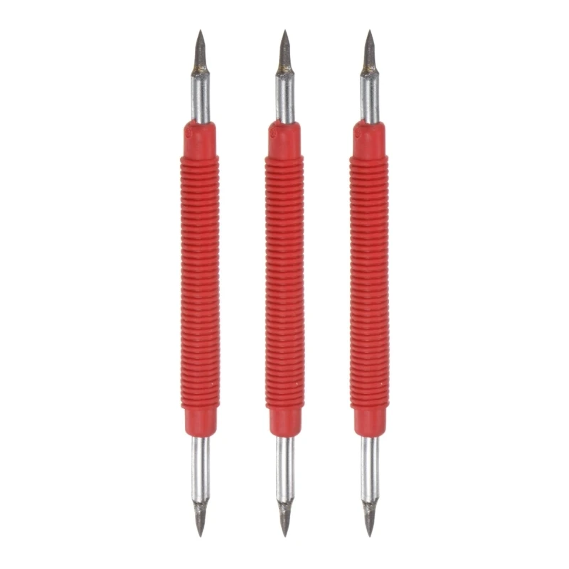 

ipiip 3pcs Ergonomic Tip Scriber Metal Pen for Accurate Line Marking