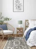 Chinese Ethnic Style Living Room Large Area Carpets Retro Elegant Bedroom Carpet Floral Pattern Decoration Rug Leaf Texture Rugs 5