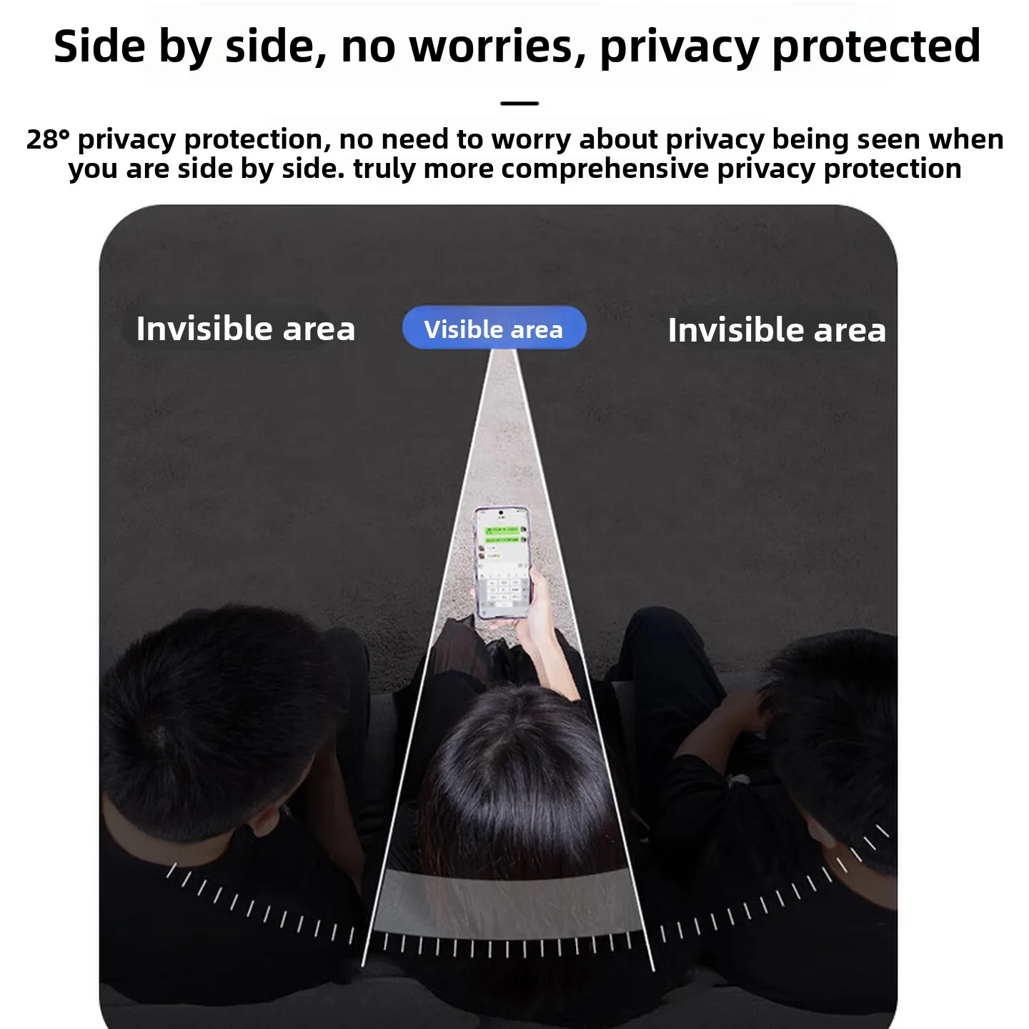 2-Pack Privacy Tempered Glass Screen Protector