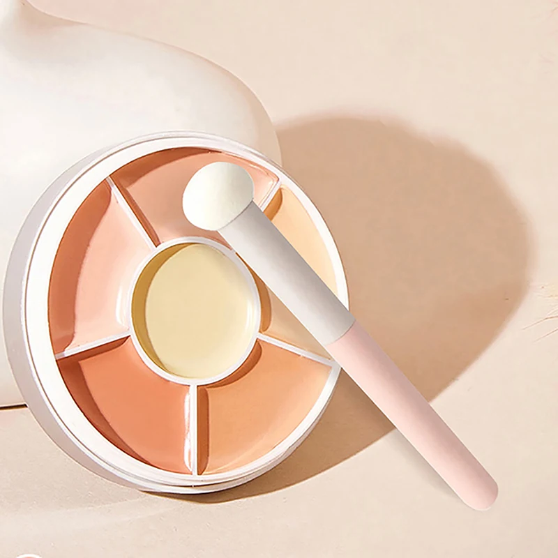 Description Picture 4 of itemSmall Mushroom Concealer Brush For Spots Acne Marks Dark Circles Soft Sponge Powder Puff Wet & Dry Use Contour Makeup Brushes
