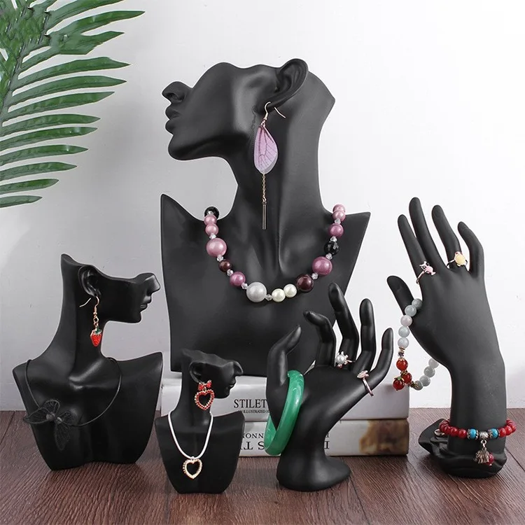 Présentoir de bijoux en résine, organisateur de bagues de mariage, colliers et bracelets, support de rangement, vitrine de comptoir de magasin 2
