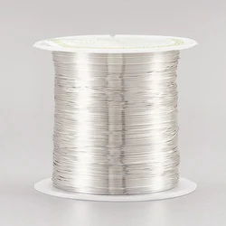 Durable 72m Silver - Plated Copper Beading Wire for Jewelry Making - 28 Gauge (0.3mm 72m 1 Roll)