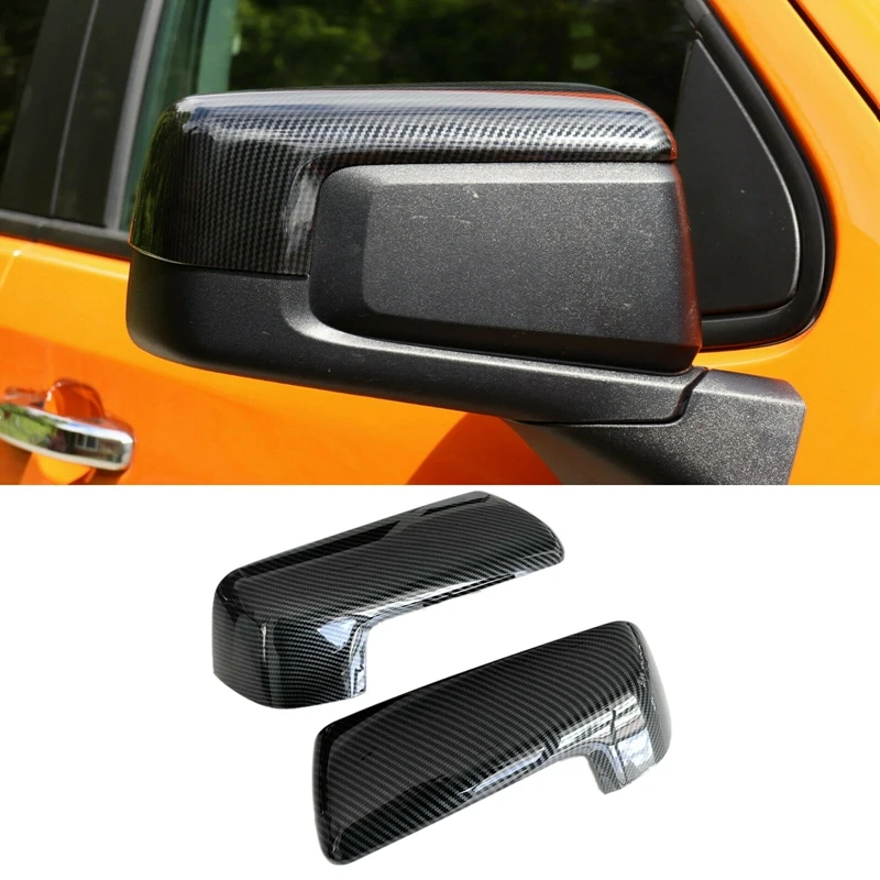 

Чехлы для боковых зеркал автомобиля из углеродного волокна ABS, отделка для зеркала заднего вида для Chevy Silverado / GMC Sierra 1500 2019-2021
