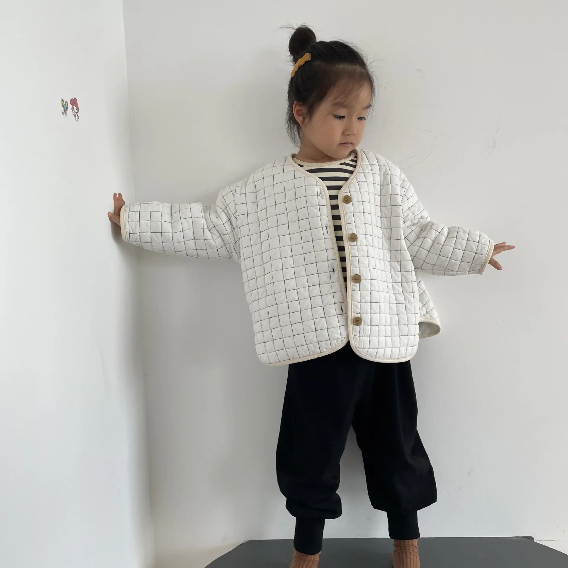 Kids Coats New Wadded Jackets Warm Fashion Korean Casual Baggy Simple Style