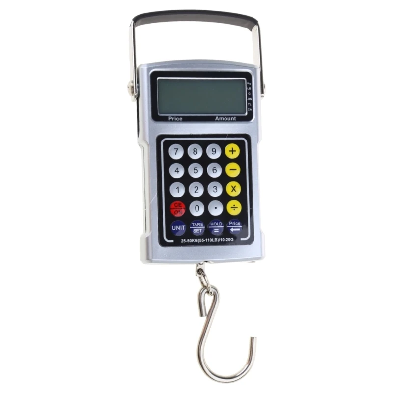 

X37E Ручные весы для багажа, измерительная лента, часы, термометр, калькулятор цены