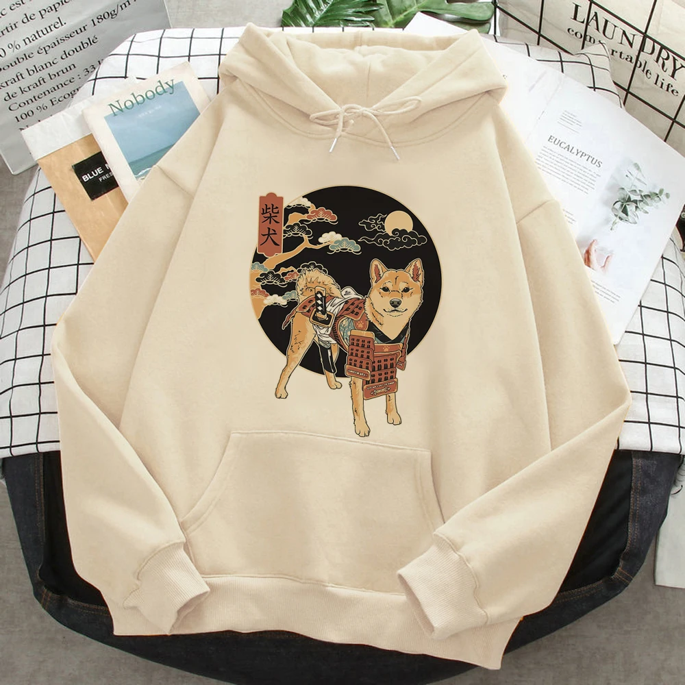 Shiba Inu hoodies women anime vintage Hood Pullover women gothic Pullover