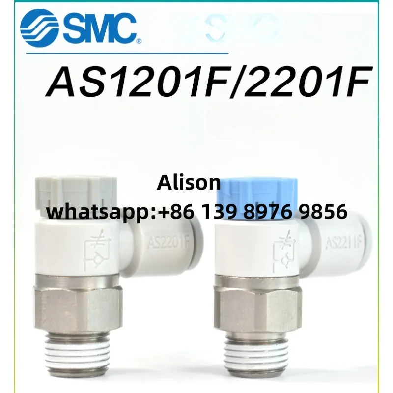 

10PCS SMC AS1201F/2201F-M5/01/02-04A/06A/08SA throttle speed control valve AS1201F-M5-04A AS1201F-M5-06A AS2201F-01-04SA AS220