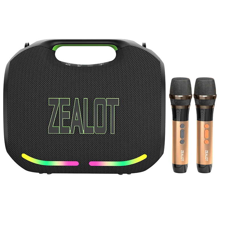 ZEALOT-ZE01MカラオケポータブルBluetooth 5.3スピーカー