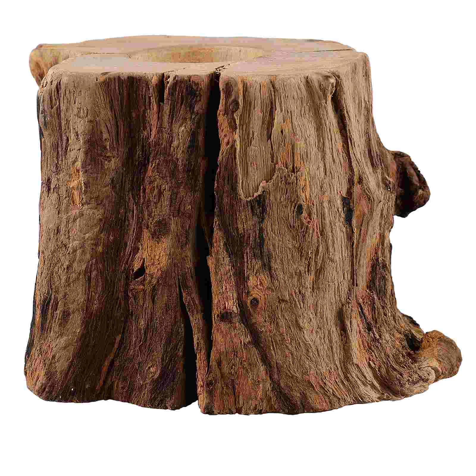 

Wooden Crystal Ball Stand Stump Shaped Night Light Stand USB Charging LED Light Holder