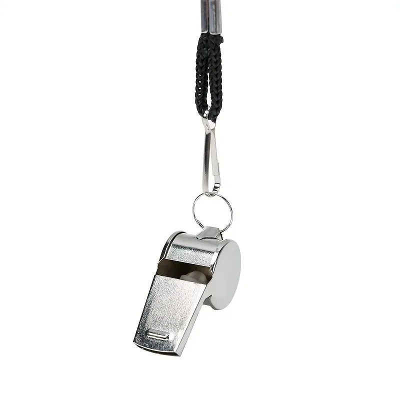 Soccer Whistle Sport Whistle Metal Whistle Sports Whistle 1/10Pcs Stainless Steel Metal Whistles Professional Football Basketball Sports Referee Training Whistle