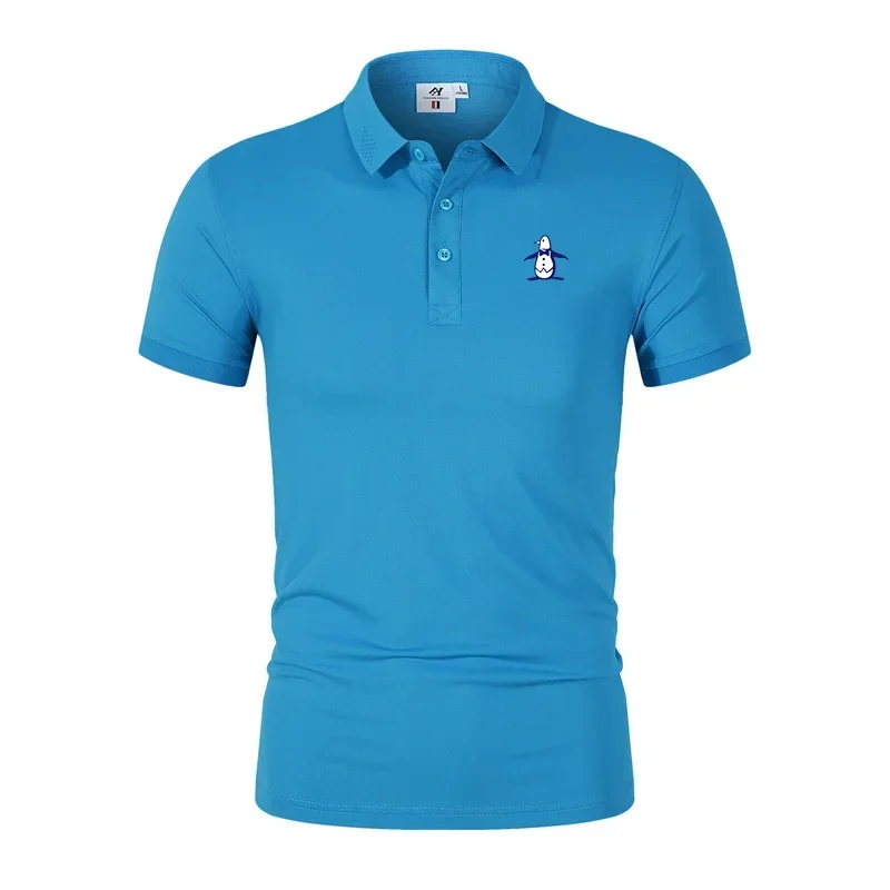 Men's Golf T-shirt Summer Short sleeved Polo Neck T-shirt Golf Polo Shirt Men's Fashion Casual Tops polo shirt mens shirts