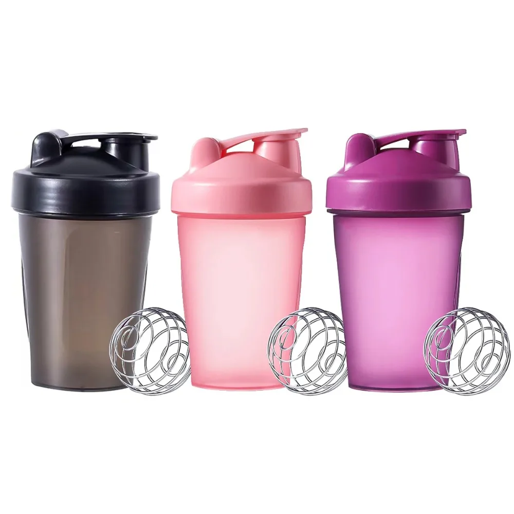 1Pc Protein Shaker Bottiglia D'Acqua Con Shaker Ball Tazza Per Bevande A Prova Di Perdite Bpa Free Blender Bottle Accessori Per Il Fitness Bottiglia D