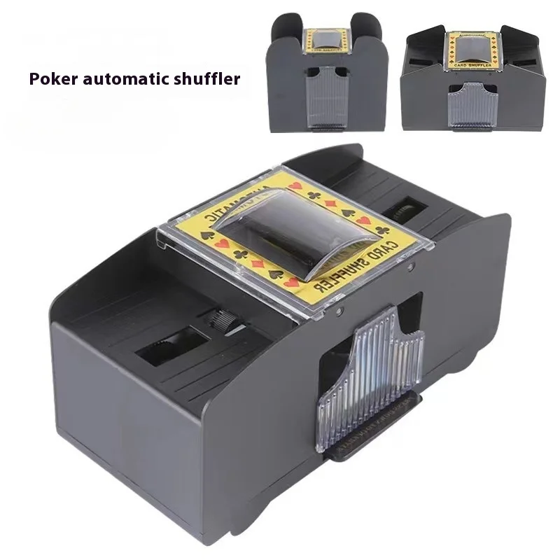 Durable Plastic Poker & Card Mixer Automatic Card Shuffler for Family Game Board Game