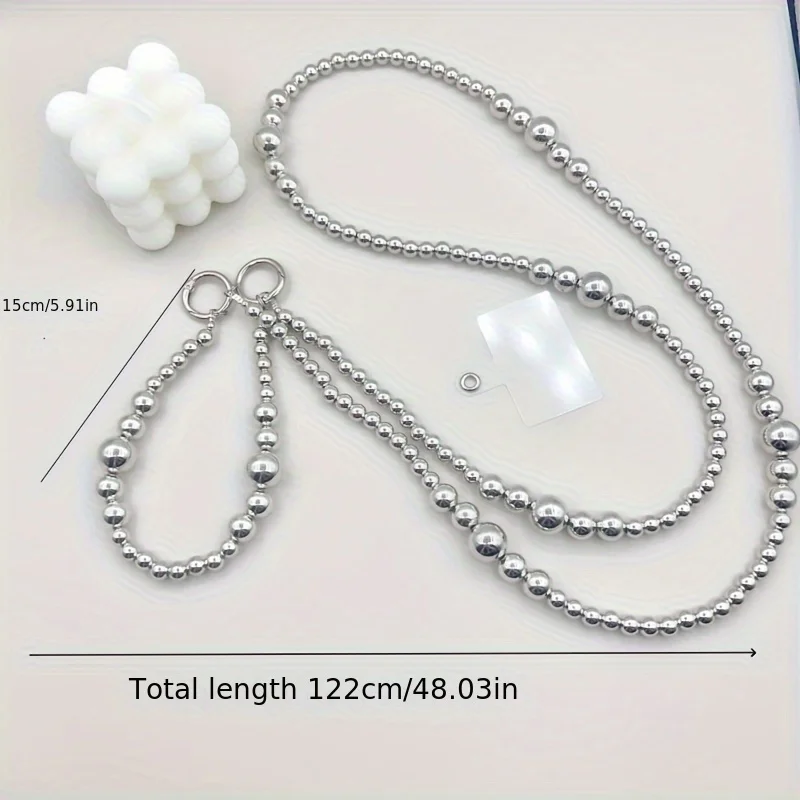 Festive Silver Beaded Hanging Rope - Perfect