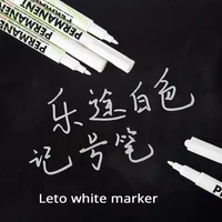 3 PCS White Marker Pens Set Manga Lettering markers Oily based permanent ink Drawing brush pen Art School supplies Stationery 1
