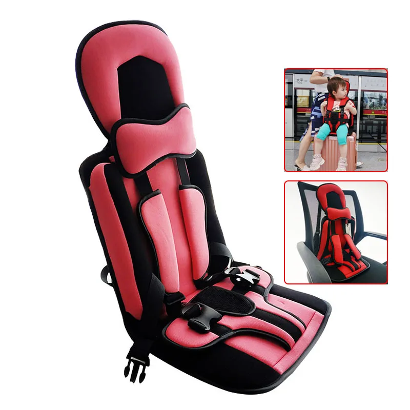 baby safety seat cushion with harness crotch protector for suitcase dinner chair baby car lightweight foldable bebe accessories Travel Seat Cushion With Safety Belt For Suitcase Dinner Chair Baby Car Trolley Case Marquee Foldable Bebe Accessories