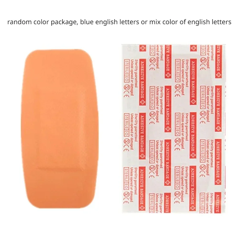 50pcs/set 5x10cm Large Patch Band Aid for First Aid Wound Dressing Patches Plasters Adhesive Bandages Skin Color Woundplast 5
