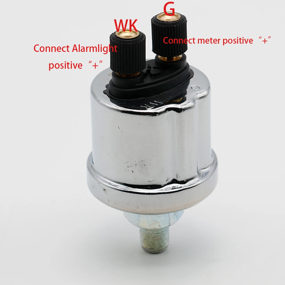

0 to 10 Bars 1/8NPT VDO Oil Pressure Sensor Diesel Generator Parts 10mm Stainless Crew plug Alarm matching oil pressure gauge