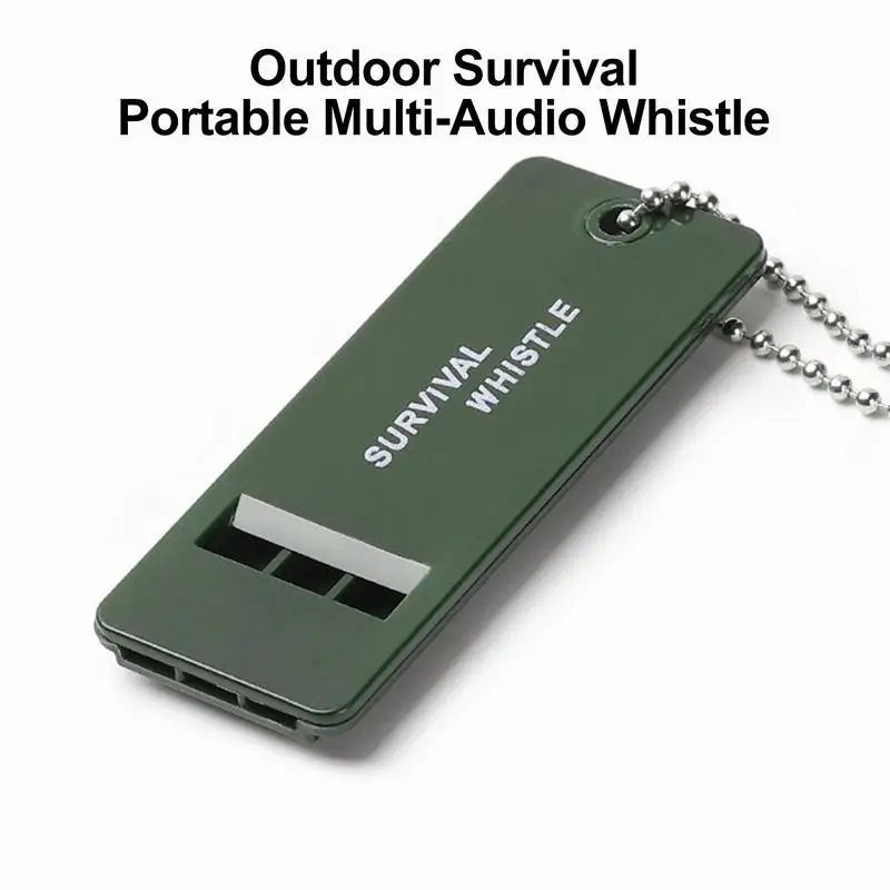Outdoor 3-Frequency Whistle High Decibel Survival Whistle Hiking Camping Whistle 3 Holes Hunting Whistle Emergency Survival Tool