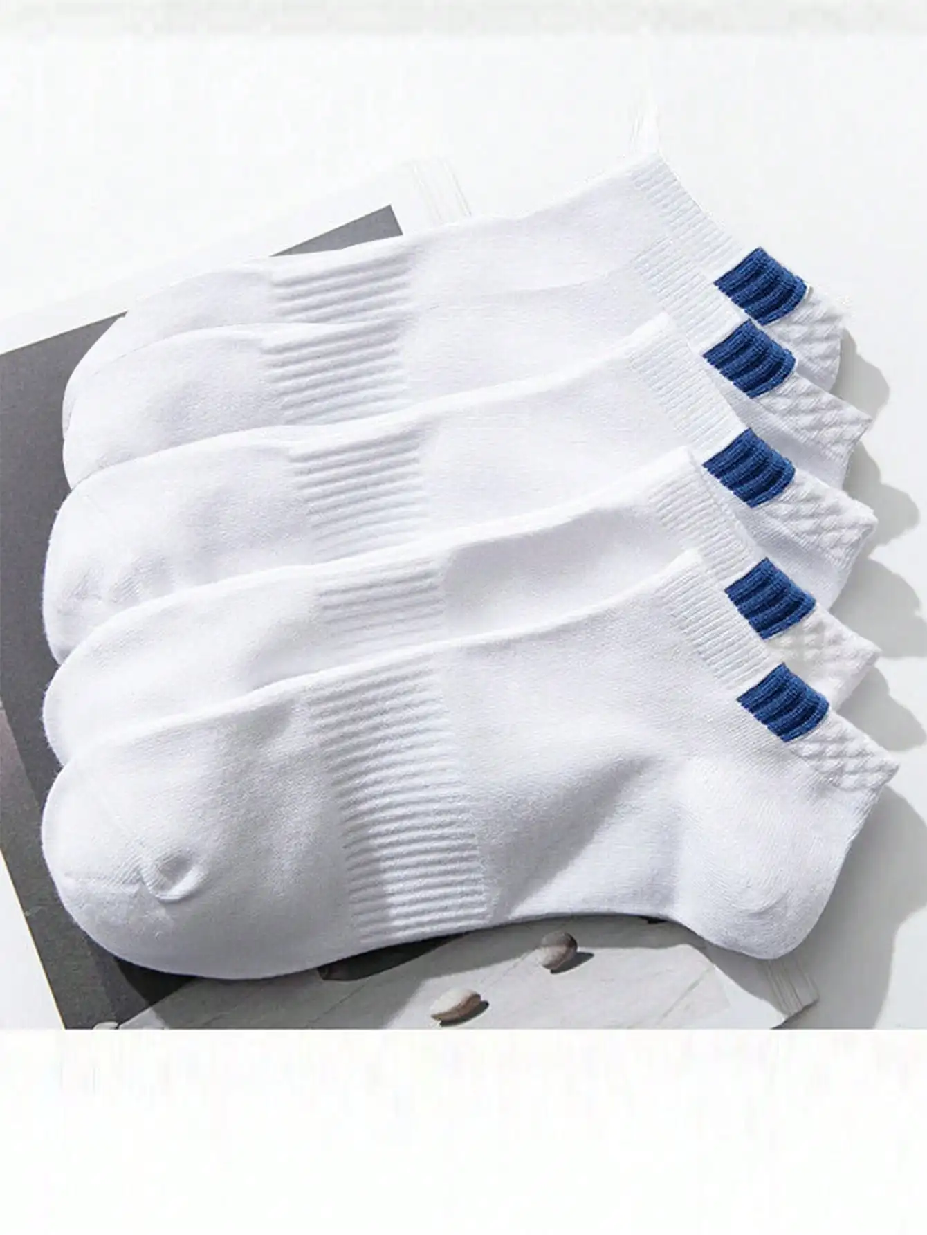 5 Pairs Mens solid socks Fashionable Cloth Standard Boat Socks Spring And Summer Thin Style Solid Color Socks Casual Sports
