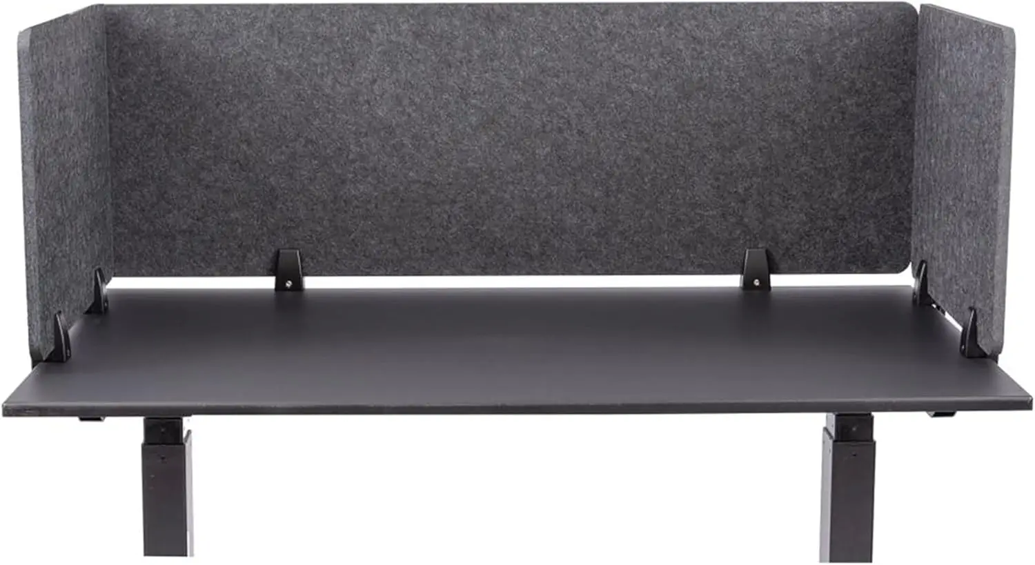Stand Up Desk Store Refocus Raw Clamp-On Acoustic Desk Divider Mounted Privacy Panel To Reduce Noise And Visual Distractions 4