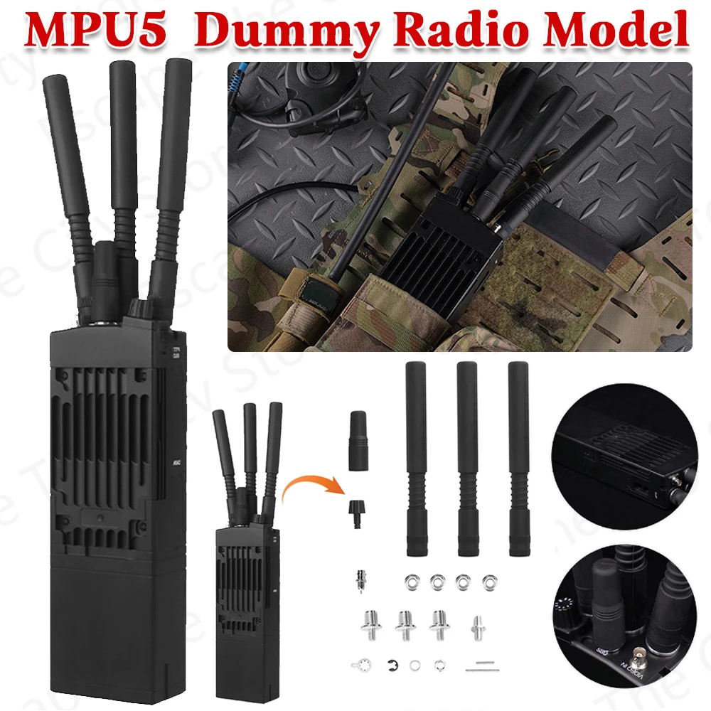 

Тактическая модель MPU5 муляж радиоуправления DIY рация приемопередатчик переговорные модели съемная для наружного тактического оборудования