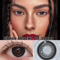 Vibrant Brown Colored Contact Lenses for a Natural Big Eye Effect (High Gloss Black)