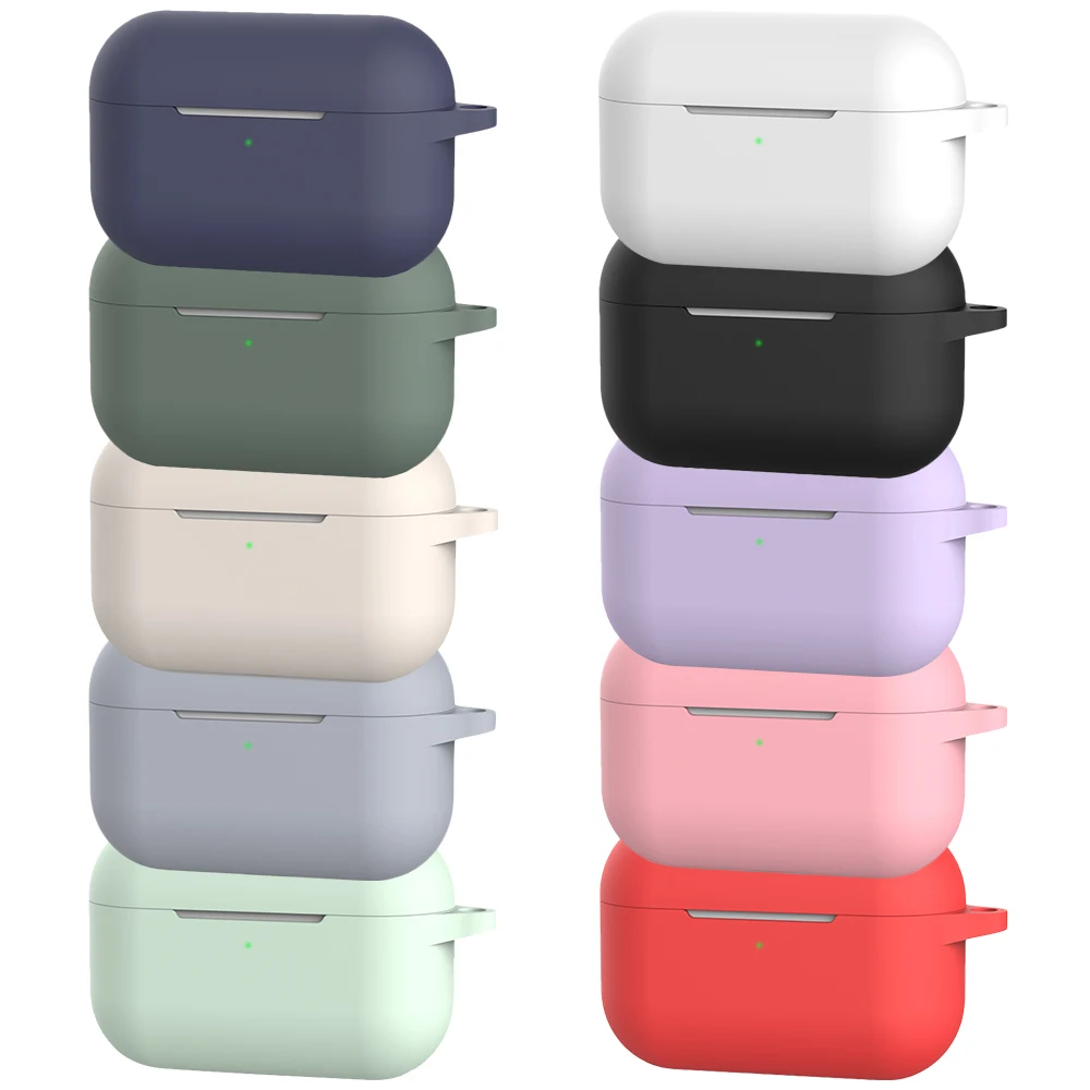 Airpods pro silicone protective case | Anti-drop Soft Headphone Cover With Hook | Best quality