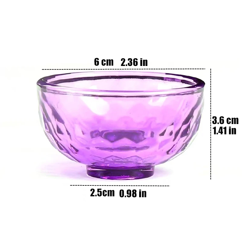 7pcs Embossed Multicolor Glass Buddha Bowl Hammer Texture Handicraft Holy Water Cup Bowl Buddhist Home Gift Lnterior Decorative 4
