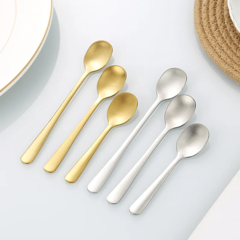 Stainless Steel Spoon Stainless Steel Spoon Set 4PCS 304 Stainless Steel Seasoning Coffee Salt Spoon