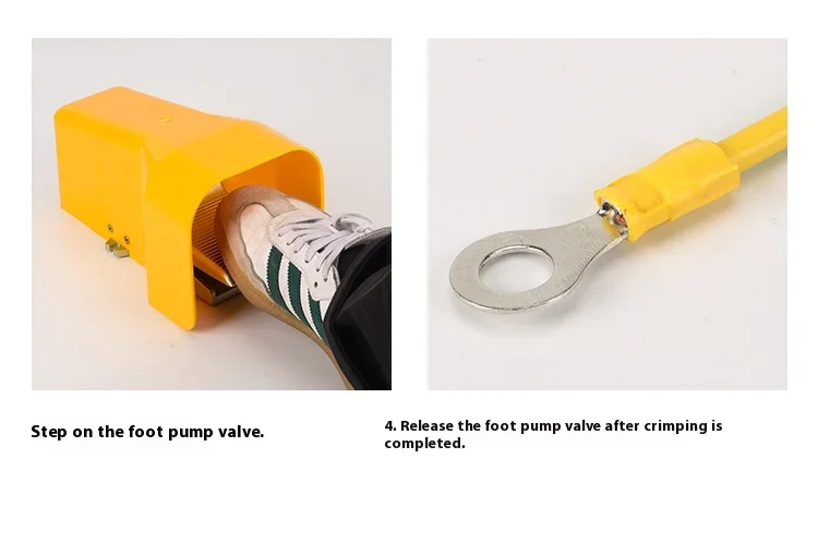 JH AM10 Pneumatic Crimping Machine 1.3T 0.6-0.8Mpa for Insulated 6mm2, Non-insul
