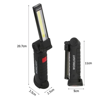 Portable Flashlight USB Rechargeable Folding Torch Lamp Strong Bicycle Lamp Practical Emergency Searchlight Accessories 6