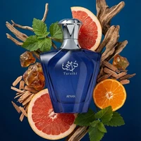 Parfum AFNAN Turathi 100ml pour homme, eau de parfum, collection de parfums aux notes d'agrumes, boisées, d'ambre, épicées, musc, vanille, parfum de luxe longue durée 5