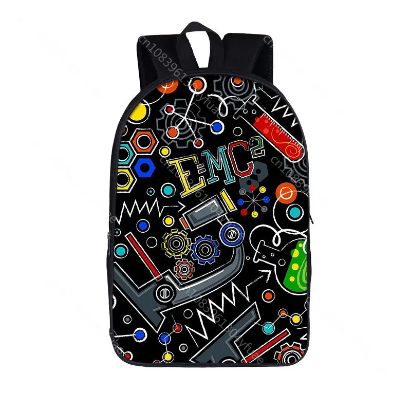 Science Experiment / Math Formula Backpack Children School Bags for Teenager Boys Girls Daypack Women Men Rucksack Kids Book Bag