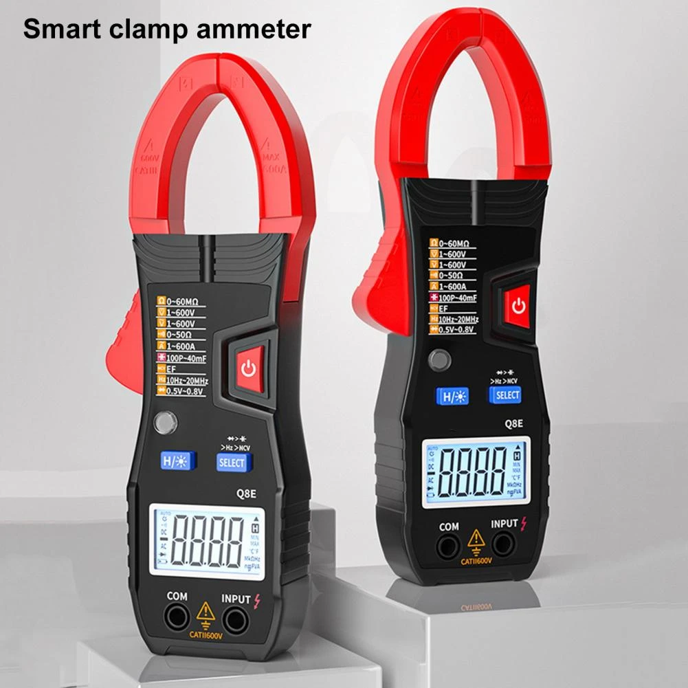 Q8E DC/AC Clamp Voltage Tester Autoranging Digital Ammeter Overload