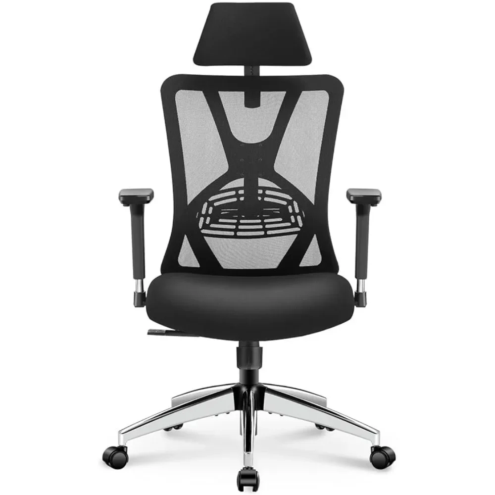 

Ergonomic Office Chair - High Back Desk Chair With Adjustable Lumbar Support & 3D Metal Armrest Freight Free Computer Armchair