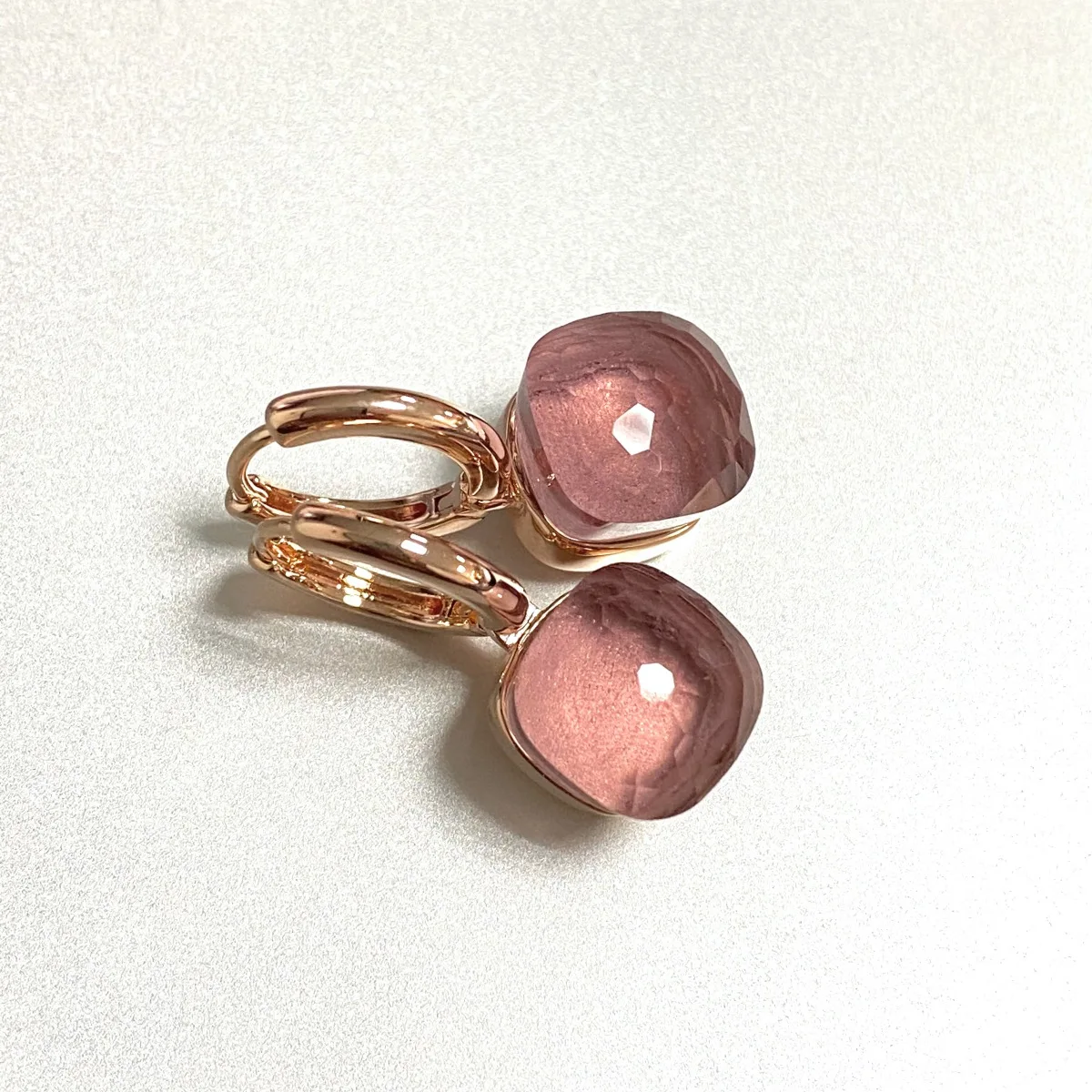 S329be30db8384f5398ba5eaf0fc4a67dT Classic Earrings For Women Amethyst Crystal Earrings Copper With Gold Plated Square Candy Colors Earrings Fashion Jewelry Mallzona