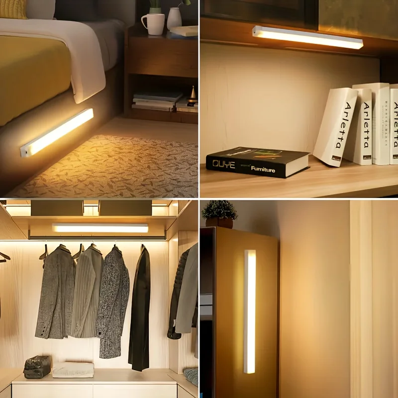 Wireless Motion Sensor LED Night Light Lamp - USB & Battery Powered