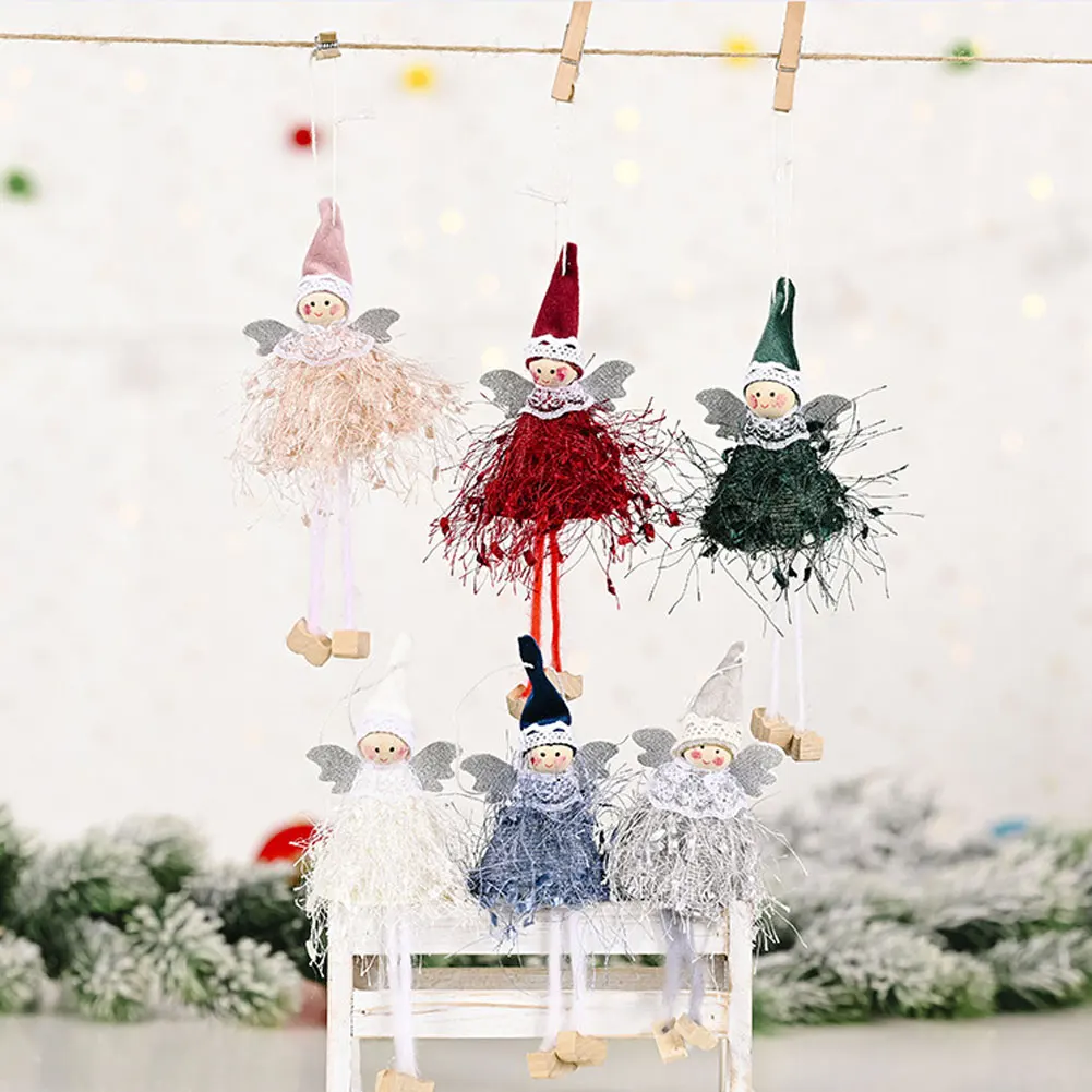 Plush Little Angel Hanging Pendant Doll Christmas Decoration Girl Leg Design Creative New Item
