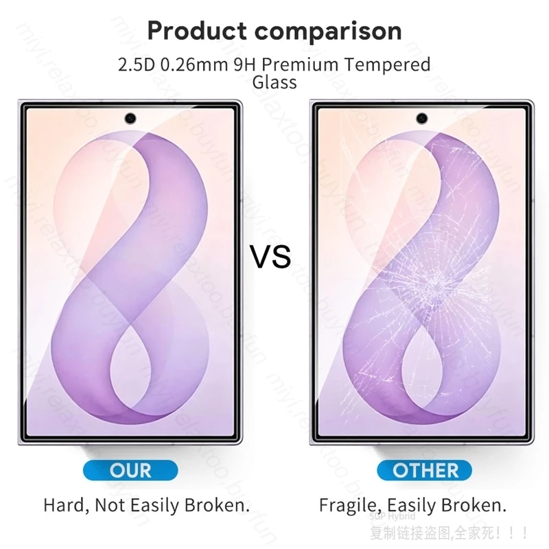 Clear 9H Protective Glass Screen Protector for Samsung Galaxy Z Fold 8 Outer Display