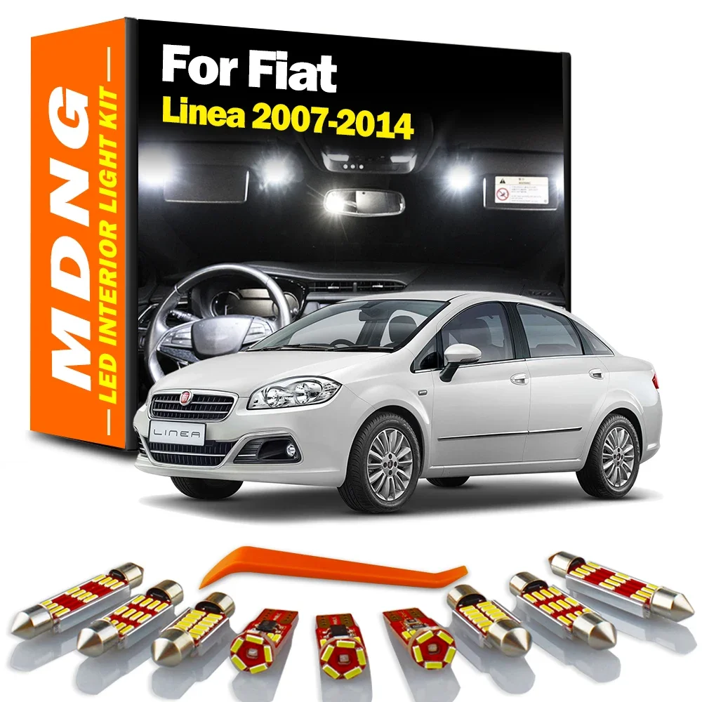 12 шт. автомобильные лампы для автомобилей Fiat Linea 2007 2008 2009 2010 2011 2012 2013