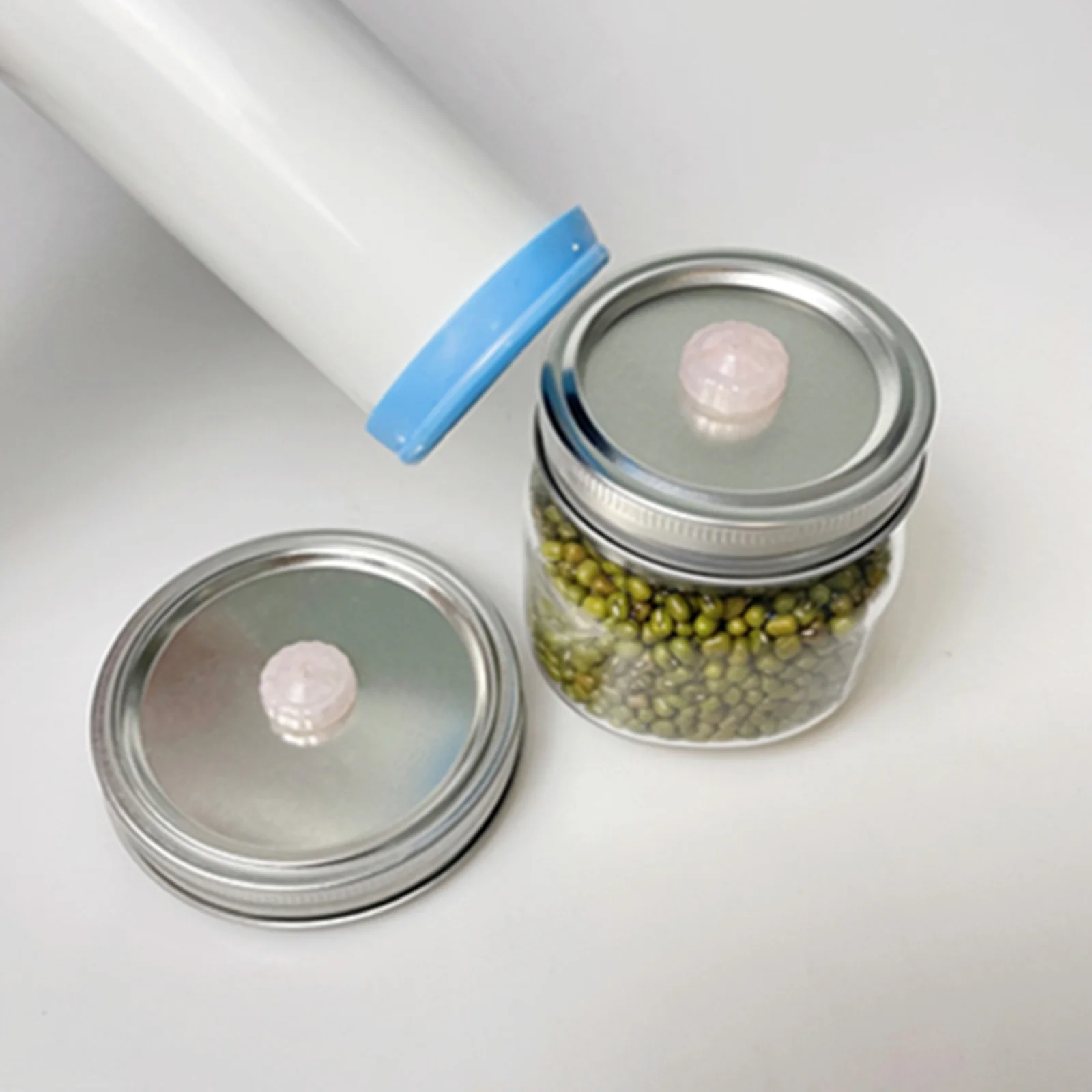 Mason Jars Covers Vacuum Preservation Lids Set Mason Can Air Extraction Caps